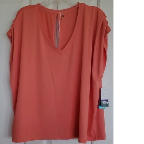 Womens MTA Sport Activewear Set Top & Running Shorts Plus Size 2X Floral NWT - Picture 2 of 5